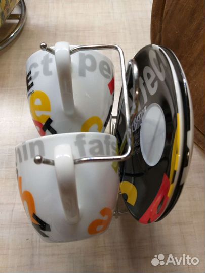 Чайные пары 2 шт новые на стойке