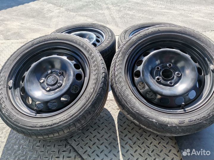 Летняя резина 205 55 r16 бу летние с дисками
