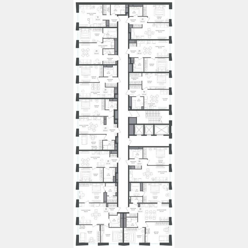 3-к. квартира, 80,5 м², 26/26 эт.