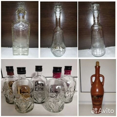 Графины, бутылки фигурные
