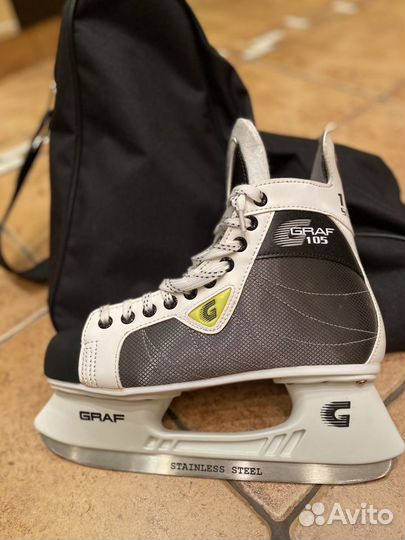 Коньки хоккейные graf 105 43 р-р