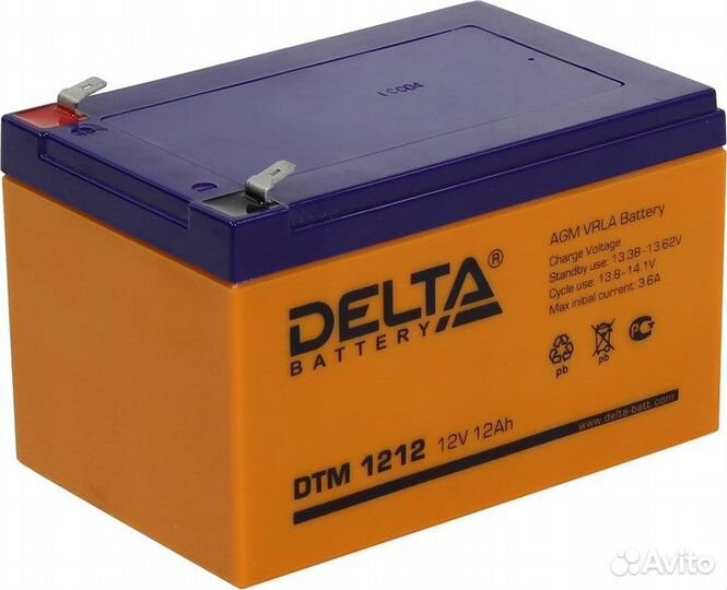 Аккумулятор для детских электромобилей DTM12V12Ah