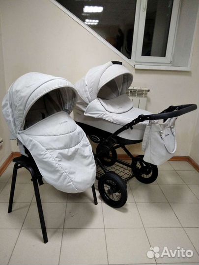 Коляска Aroteam Cocoline 2в1 (3в1) светло-бежевая