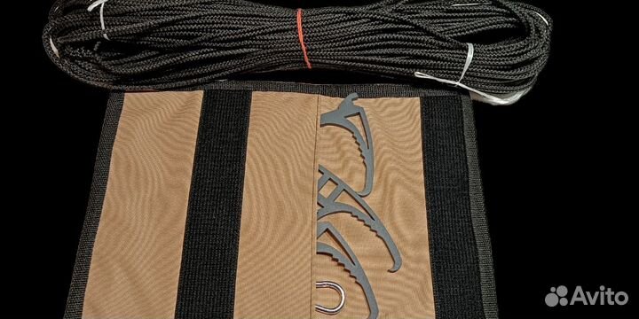 Кошка крюк стальная 5мм (сумка, карабин,шнур)