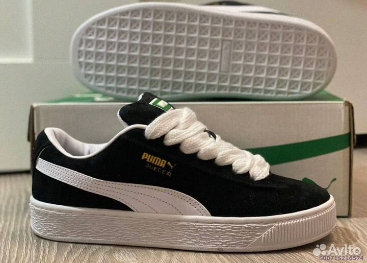 Кроссовки мужские Puma Suede XL “Black White “