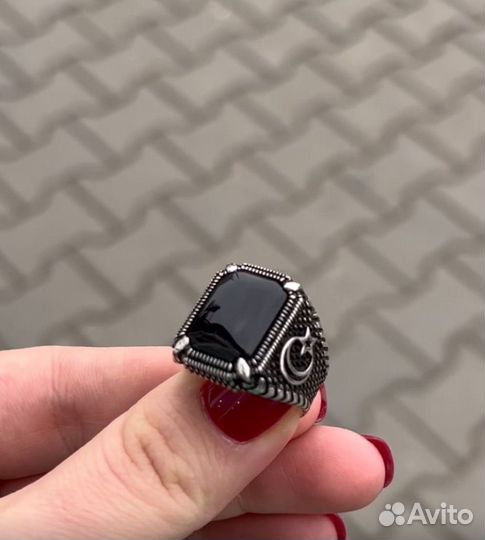 Мужская печатка серебро
