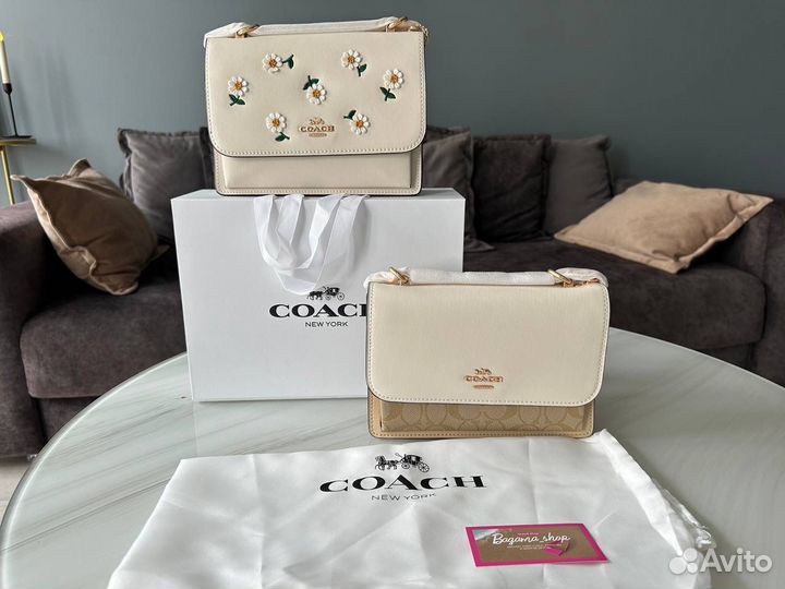 Сумка coach 5 расцветок светлые