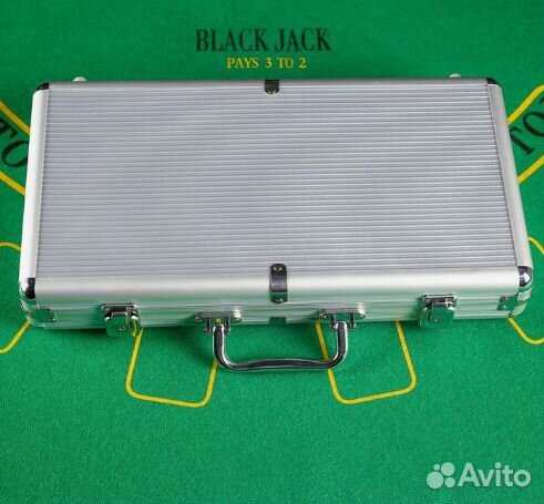 Покер в металлическом кейсе (карты 2 колоды, фишки