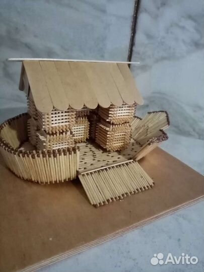 Ноев ковчек из спичек