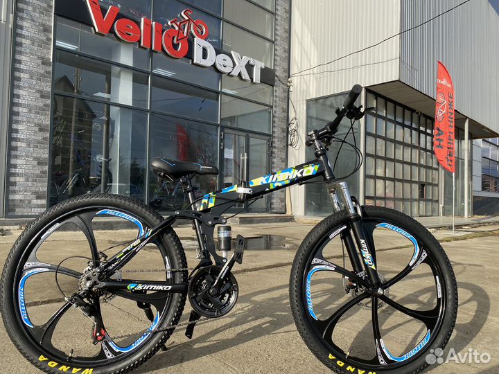 Велосипед горный новый литьё складной 26