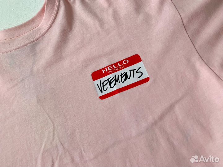 Футболка My Name Is Vetements Pink