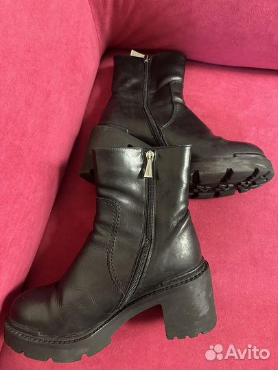 39 бу Полусапоги на меху Baldinini