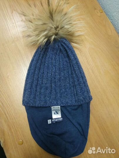 Шапка с натуральным помпоном Noble people