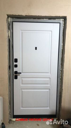 Толстая дверь входная металлическая с бесплатной д