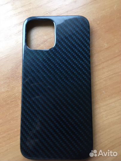 Чехол на iPhone 12 pro max карбон