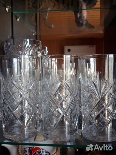 Хрустальные фужеры и рюмки