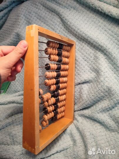 Деревянные счёты СССР кзф высота 27 см
