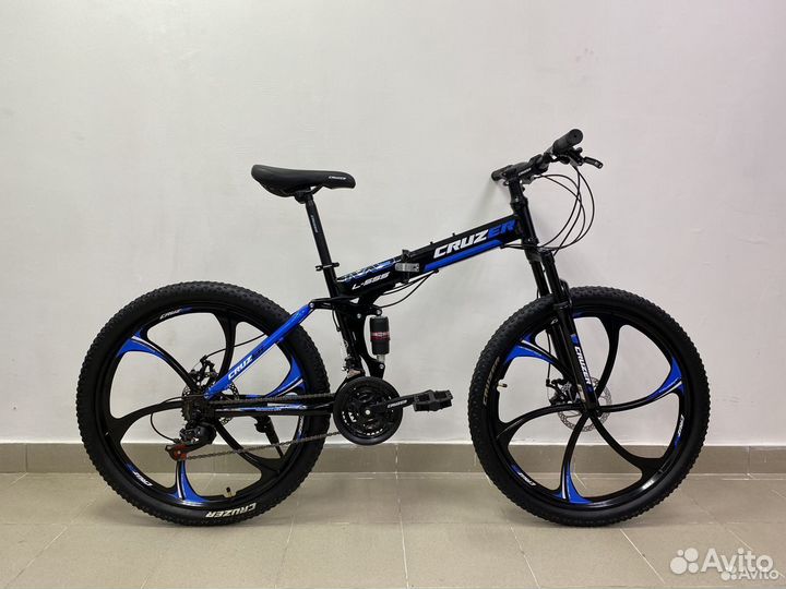 Горный велосипед с литыми Черный-синий