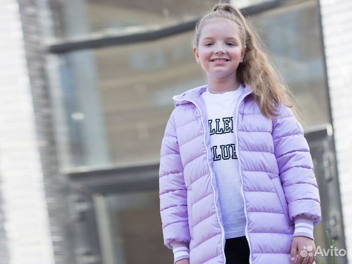 Демисезонная куртка для девочки 110-152 