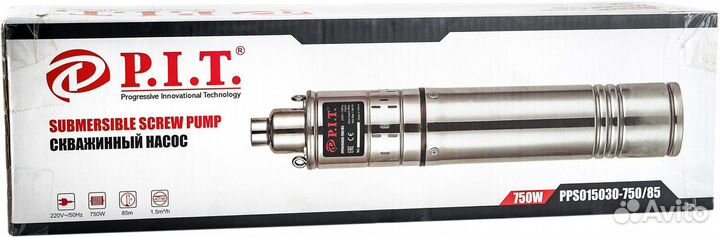 Скважинный насос P.I.T. PPS015030-750/85 (750 Вт)