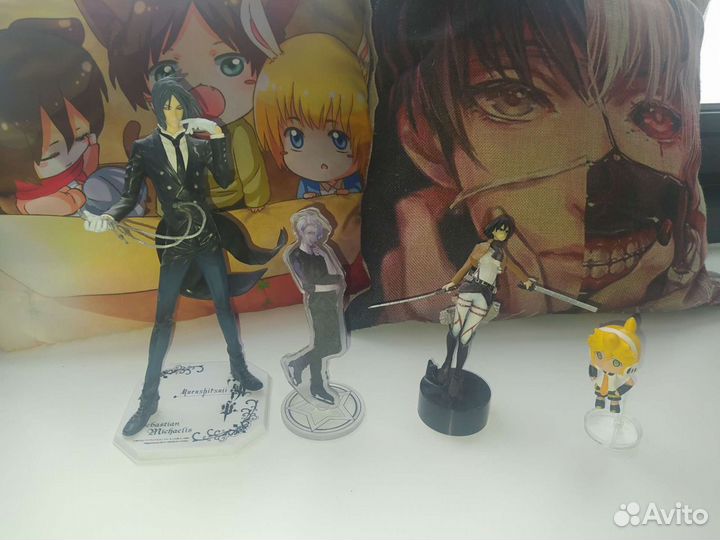 Аниме фигурки,веера, брелок, коврик для мыши