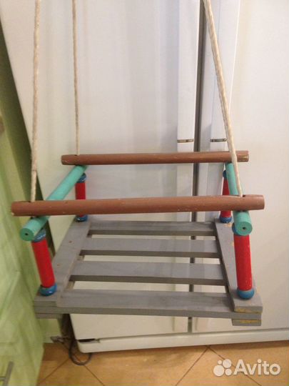 Качели детские деревянные