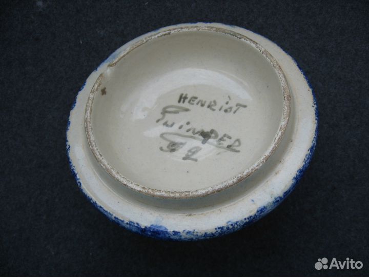 Ручная роспись 19 века Henriot Quimper