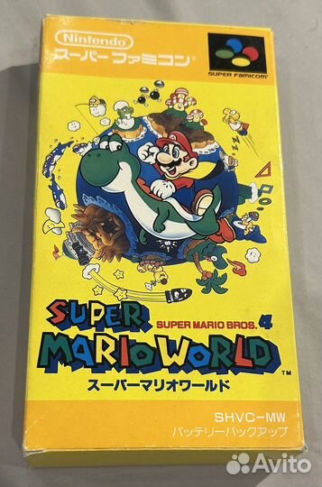 Картриджи snes Super Mario World (jap)