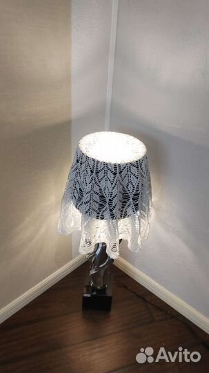 Абажур для торшера вязаный винтаж