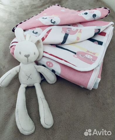 Детское одеяло + салфетка