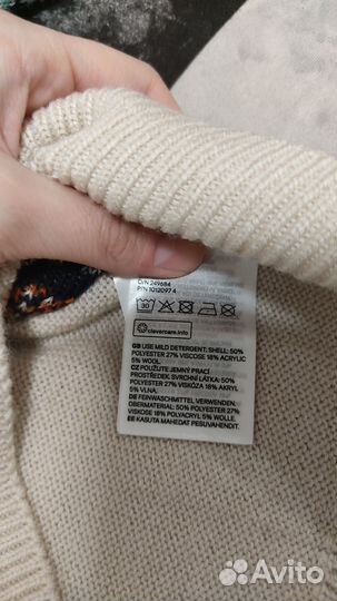Детский новогодний свитер H&M новый