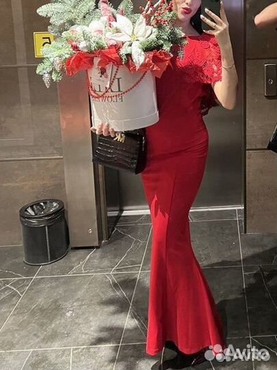 Вечернее платье в пол 44