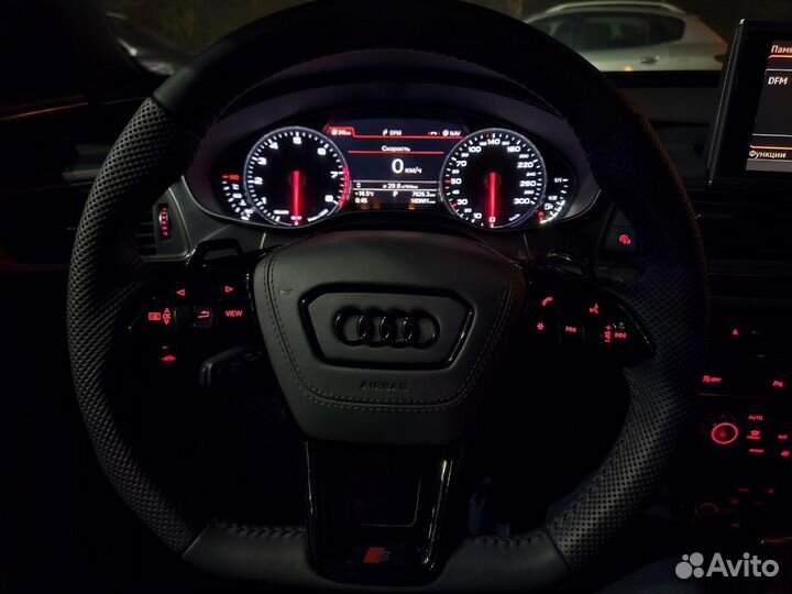 Руль Audi спорт S красная подсветка