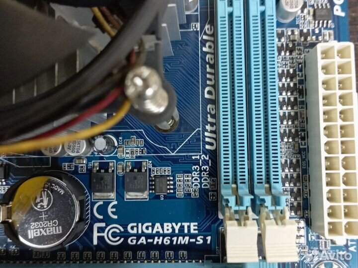 Материнская плата lga1155 + процессор и кулер