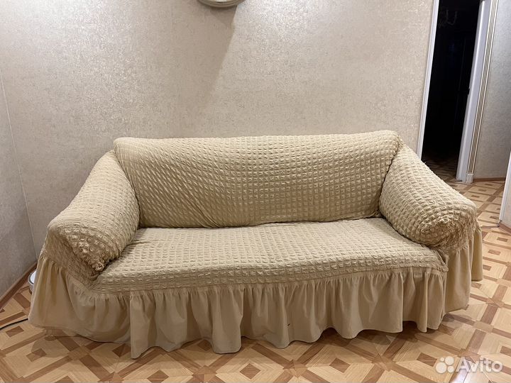 Кожаный диван и кресла бу