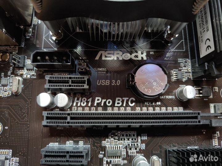 База, сборка Asrock H81 Pro + 8Gb RAM, + CPU G1840