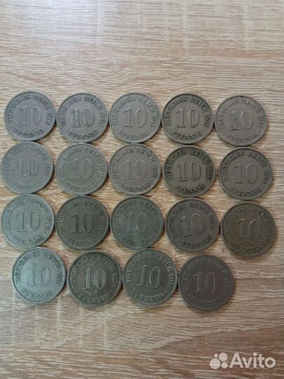 Пфенниги Германии 1874-1936 гг