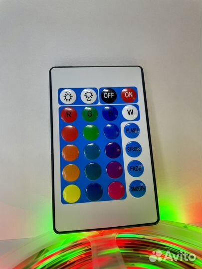 Лента RGB с пультом 5м (светодиодная лента )