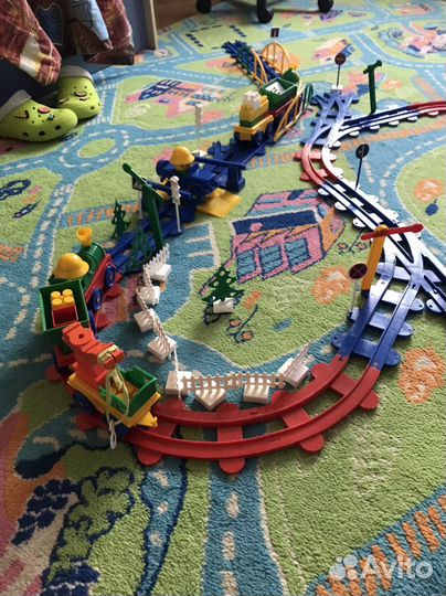 Конструктор «Кроха» железная дорога 288 деталей