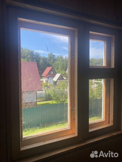 Окна деревянные бу в хор. сост. с подок.и откосами