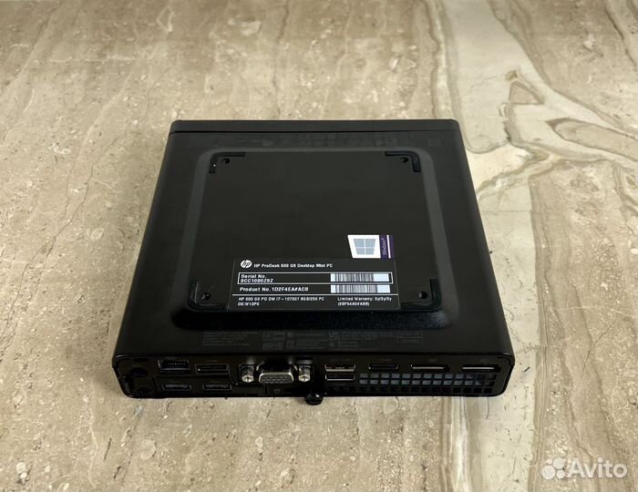 HP ProDesk 600 G6 Mini PC (i7-10700T/ 8 гб/ SSD)