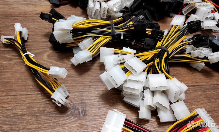 Переходники 6 Pin, 8 Pin, SATA, Molex, USB3, m2