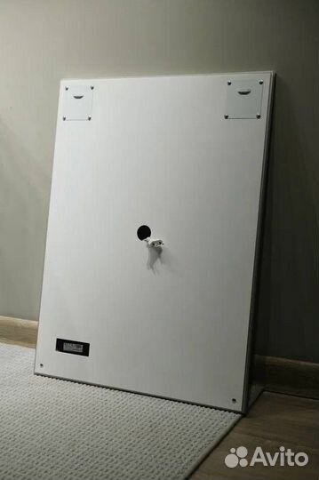 Зеркало Jorno Kvadro 80 с подсветкой и часами