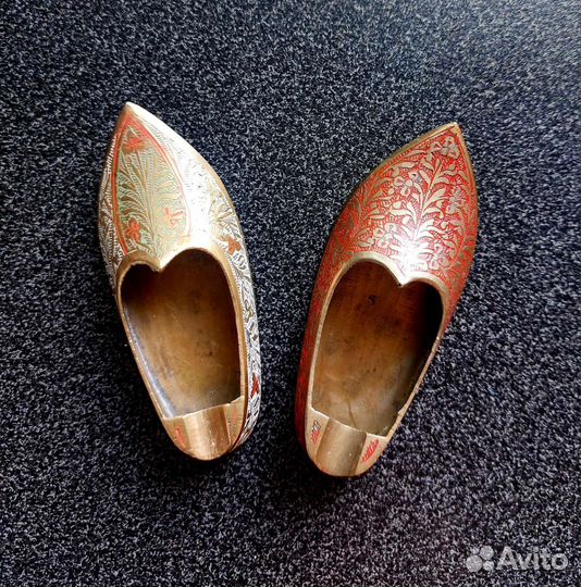 Сувенир - пепельница туфелька Индия винтаж