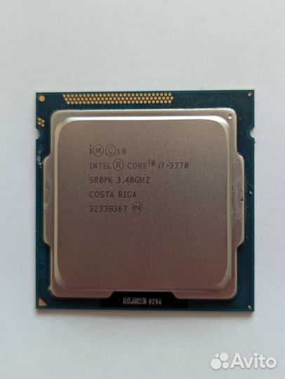 I7 3770 3400-3900 MHZ сокет 1155