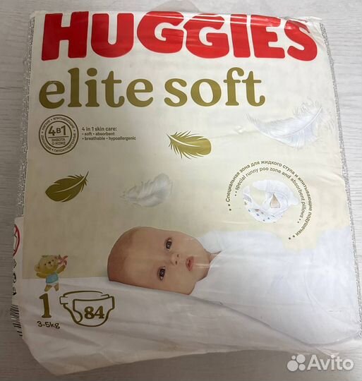 Подгузники huggies elite soft 1