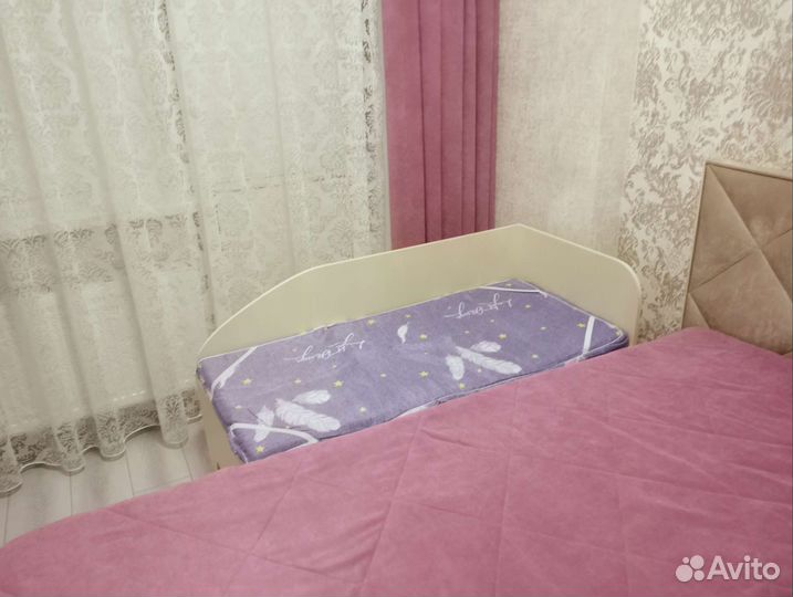 Детская прикроватная кровать с ортопедическим матр