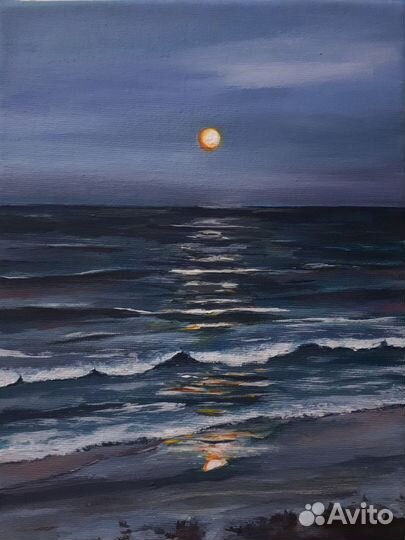 Картина акрилом на холсте, 17,5*24 см