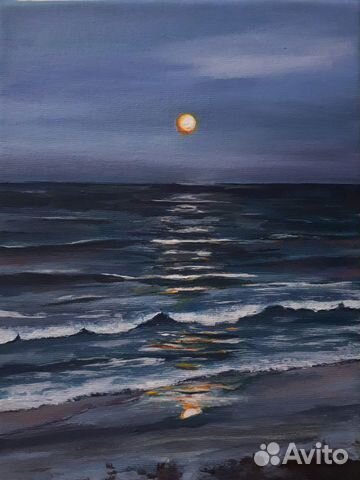 Картина акрилом на холсте, 17,5*24 см