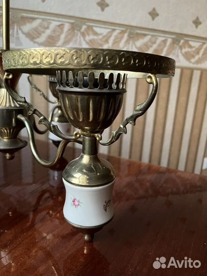 Люстра Румыния 70х без плафонов